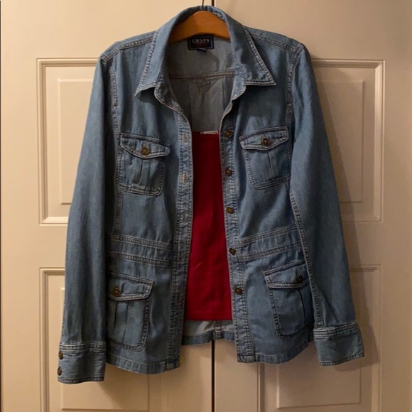 Chaps jean jacket with set-in waist panel - Picture 3 of 3